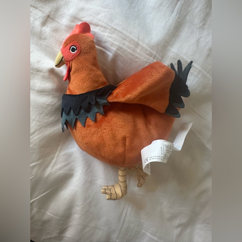 *3 for 20* IKEA Orange and Black Rooster Plush Toy
